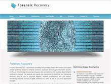 Tablet Screenshot of forensicrecovery.com